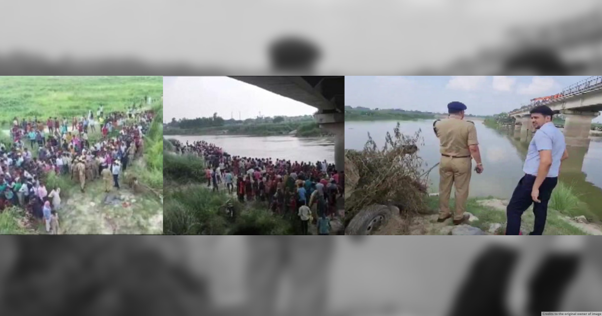 Fourteen rescued, six missing after tractor-trolley falls in Garra river in UP's Hardoi